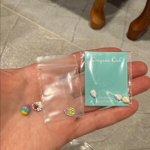 Origami Owl Easter Charm Set - Pink, Yellow, Green.